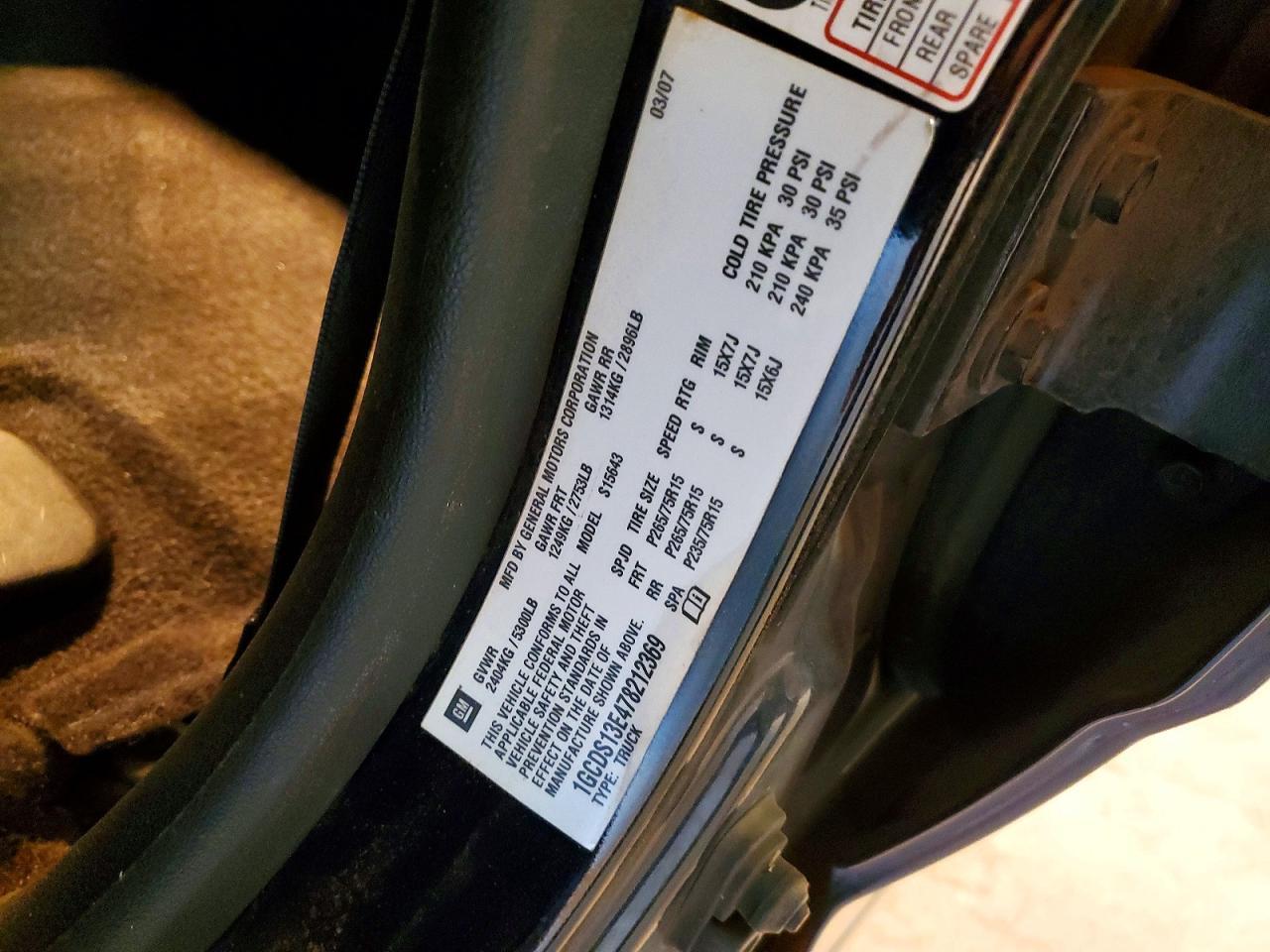 2007 Chev Colorado