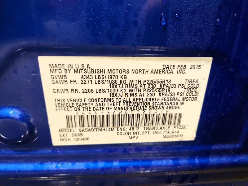 2015 Mitsubishi Outlander Sport es
