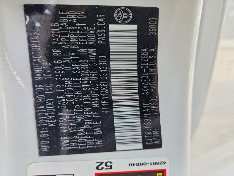 2020 Toyota Camry xle