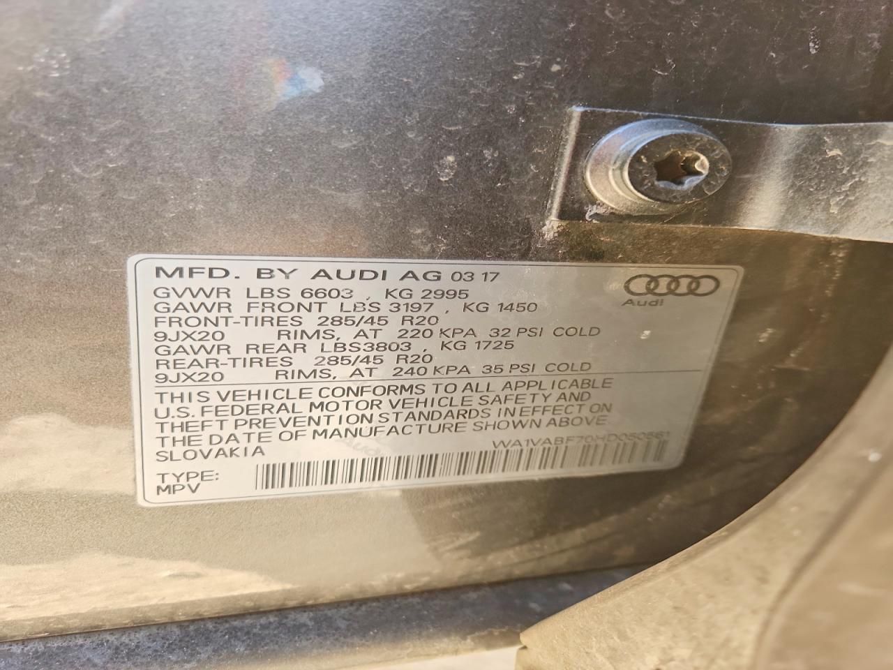 2017 Audi Q7 Prestige