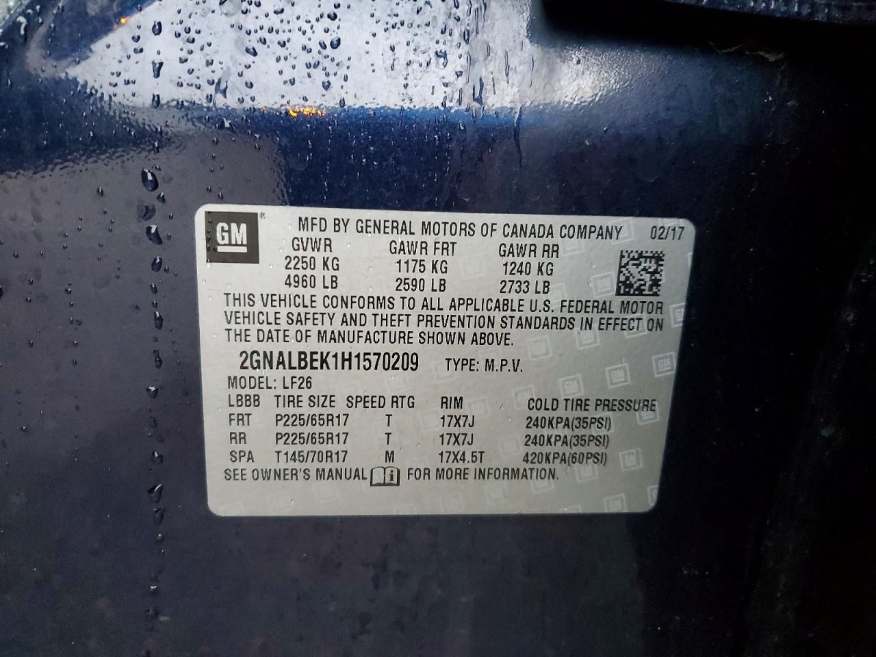 2017 Chevrolet Equinox ls