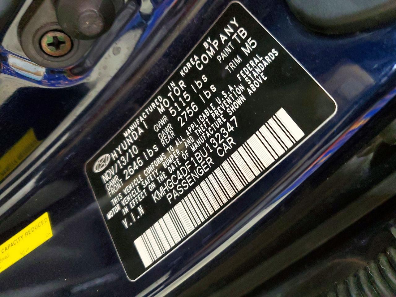 2011 Hyundai Genesis 4.6l