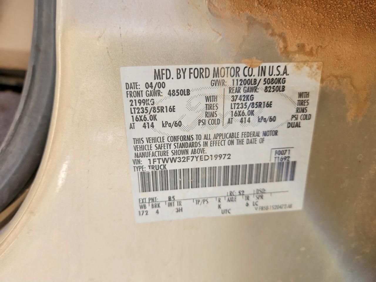 2000 Ford F350 Super Duty