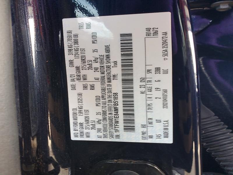 2021 Ford F150 Supercrew