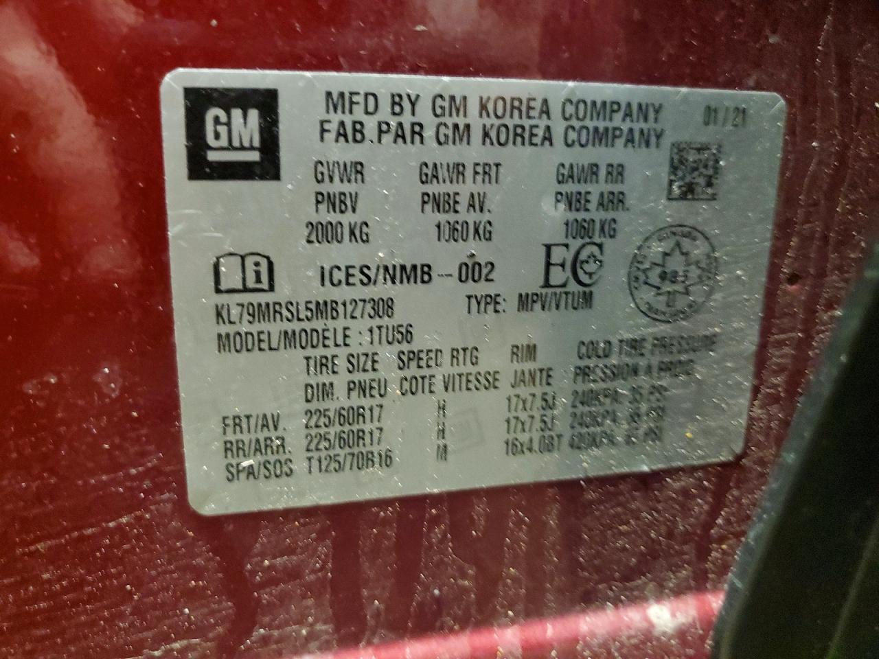 2021 Chevrolet Trailblazer lt