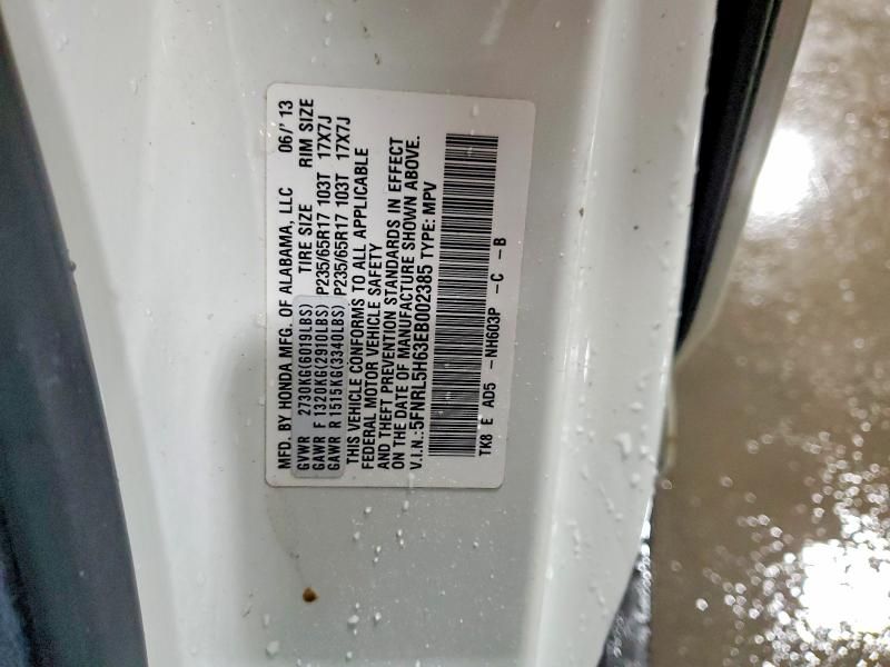 2014 Honda Odyssey exl