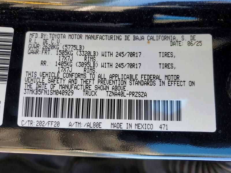 2025 Toyota Tacoma SR5