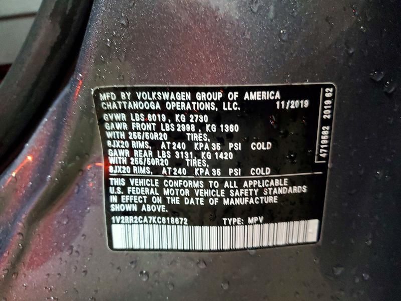 2019 Volkswagen Atlas sel