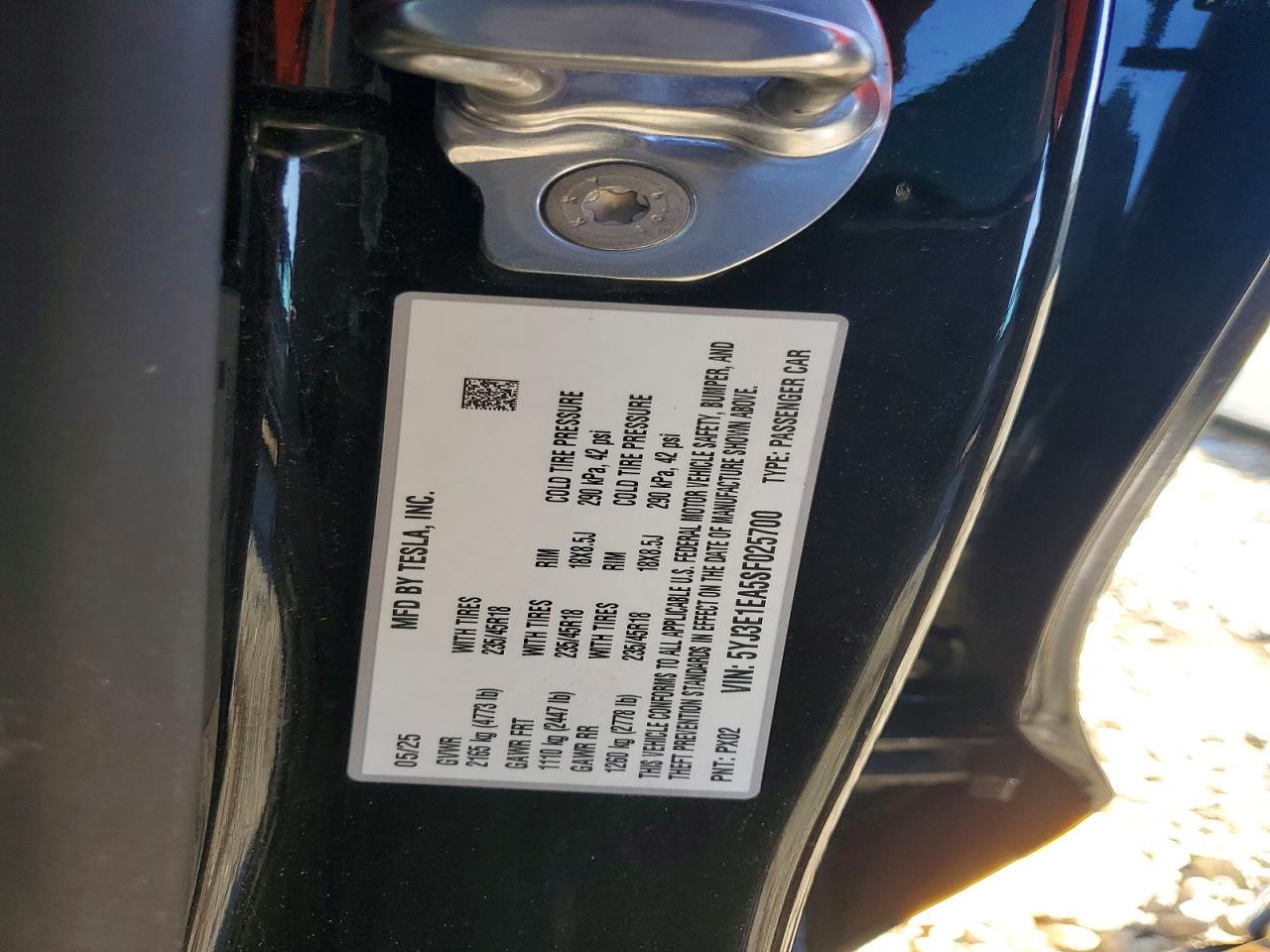 2025 Tesla Model 3