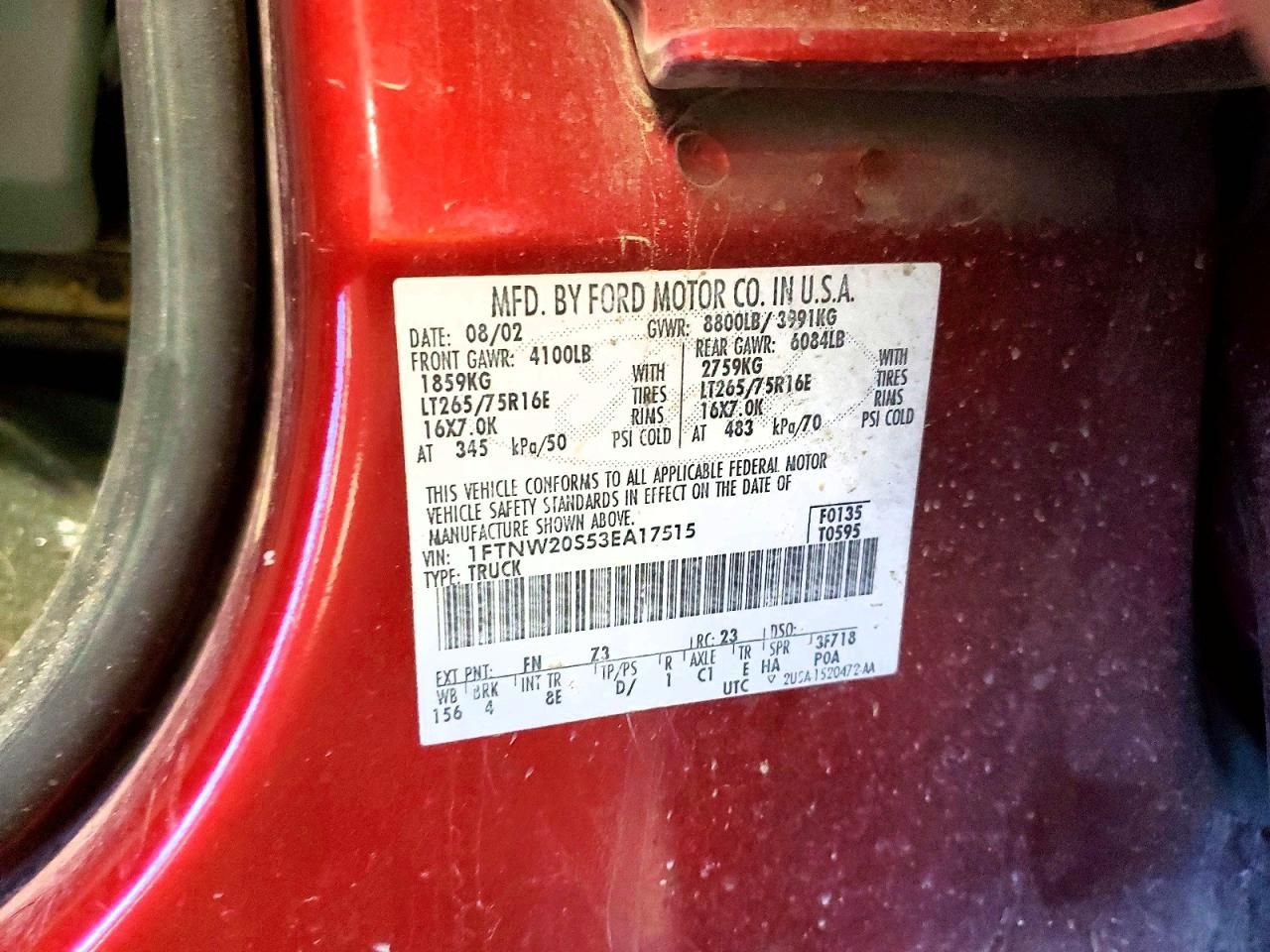 2003 Ford F250 Super Duty