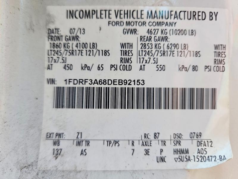 2013 Ford F350 Super Duty Utility / Service Truck