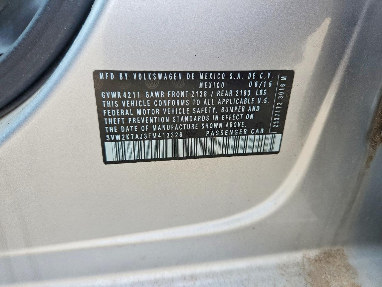 2015 Volkswagen Jetta Base