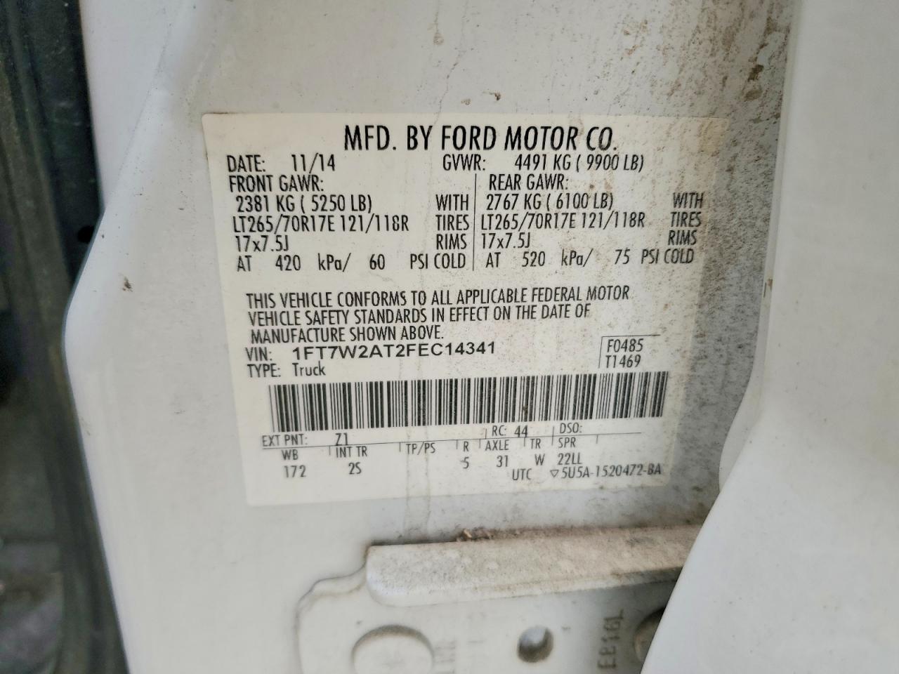 2015 Ford F250 Super Duty
