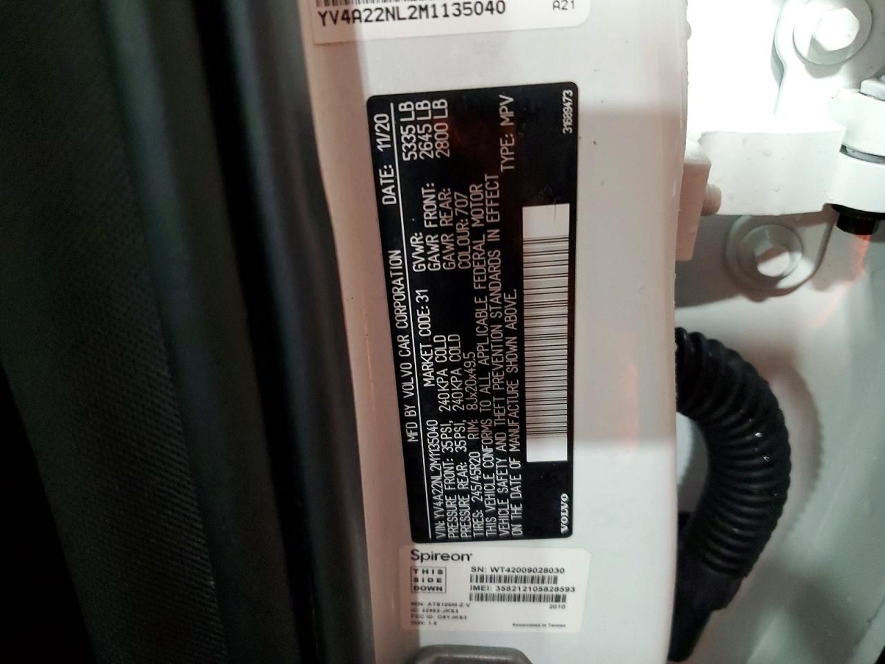 2021 Volvo V90 Cross Country T6 Inscription