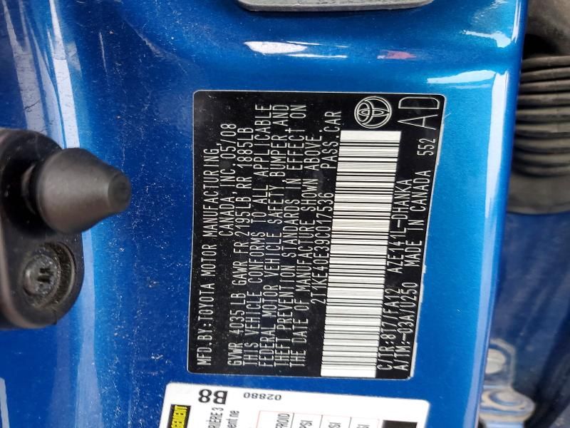 2009 Toyota Corolla Matrix s