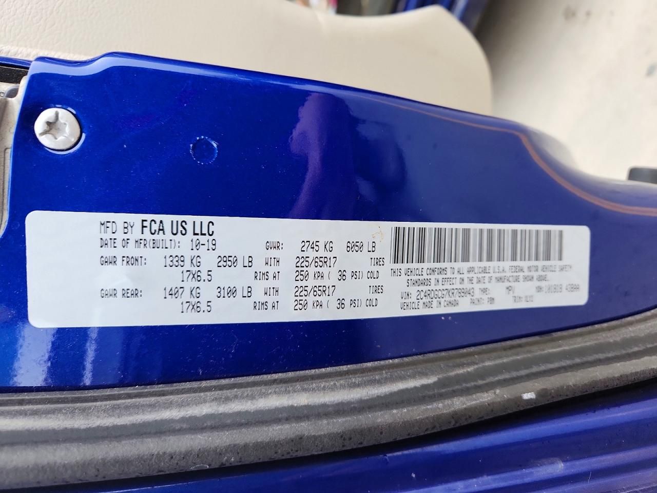 2019 Dodge Grand Caravan sxt