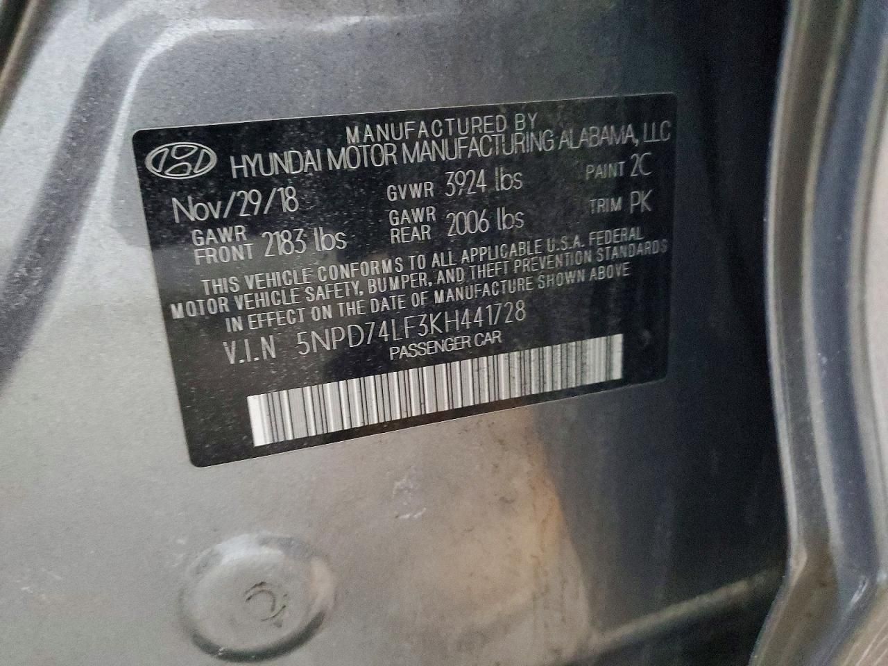 2019 Hyundai Elantra se