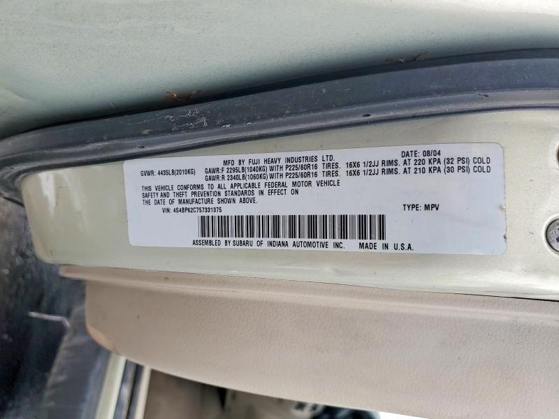 2005 Subaru Legacy Outback 2.5i Limited