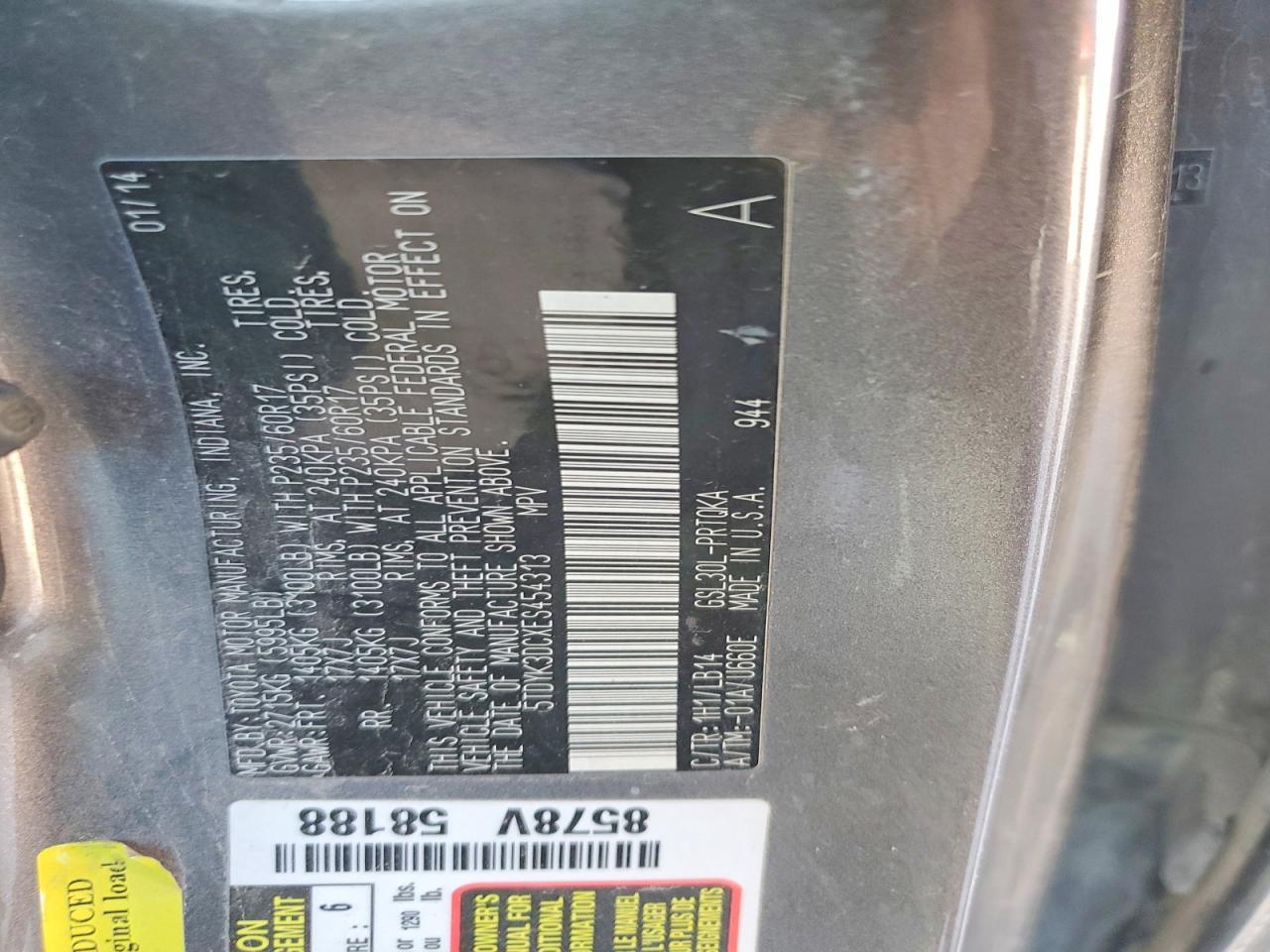 2014 Toyota Sienna xle