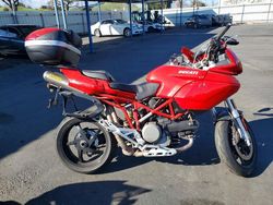 Salvage motorcycles for sale at San Martin, CA auction: 2007 Ducati Multistrada 1100
