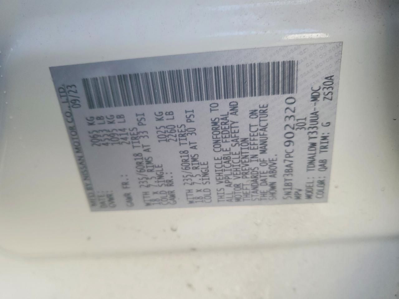 2023 Nissan Rogue sv