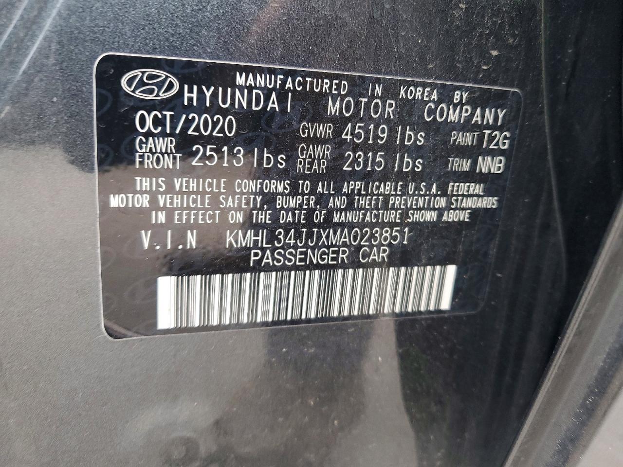 2021 Hyundai Sonata Hybrid