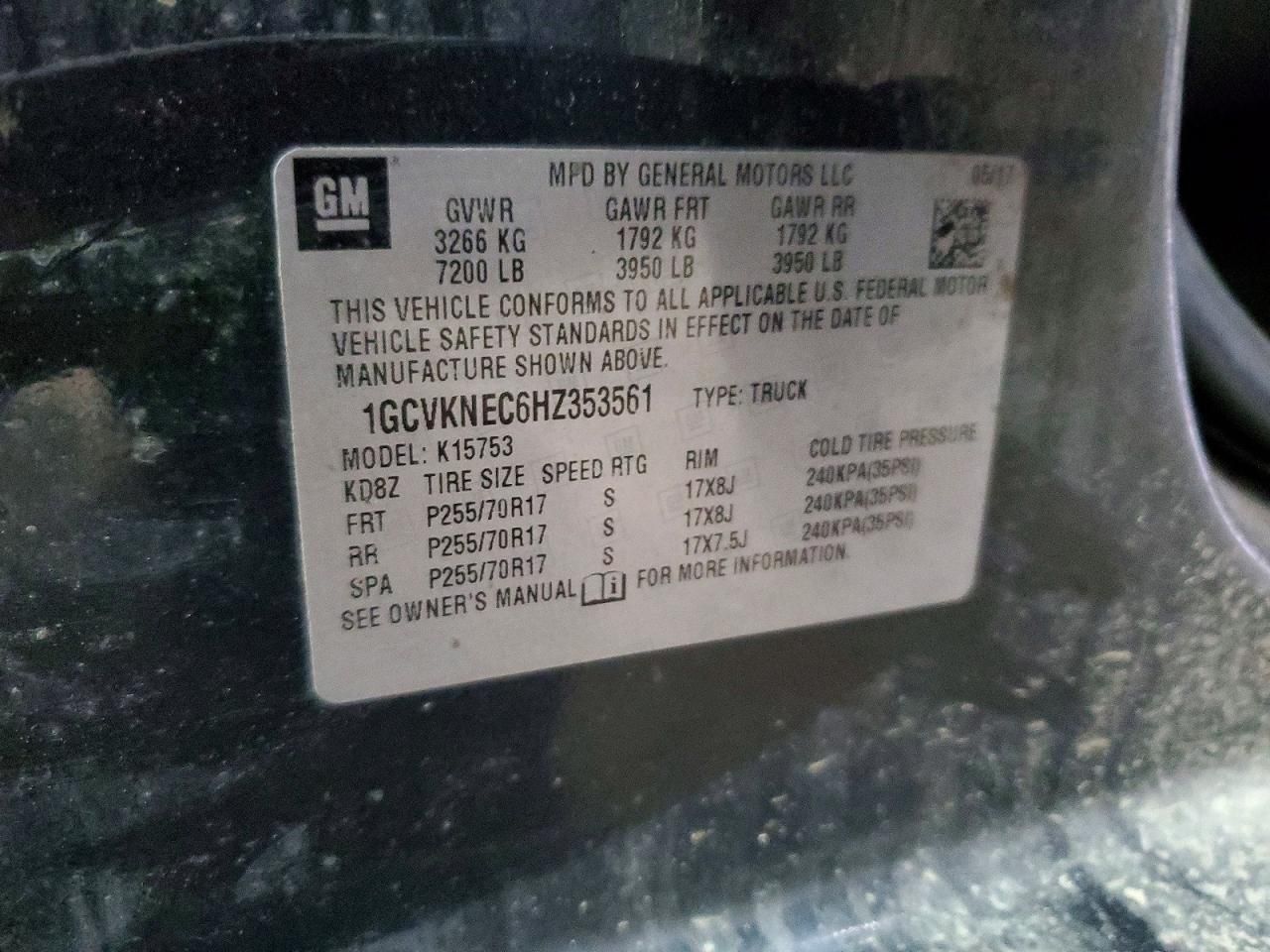 2017 Chevrolet Silverado K1500