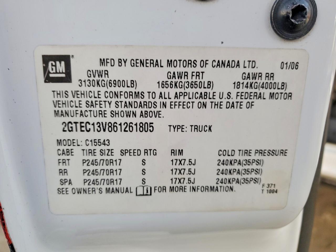 2006 GMC New Sierra C1500
