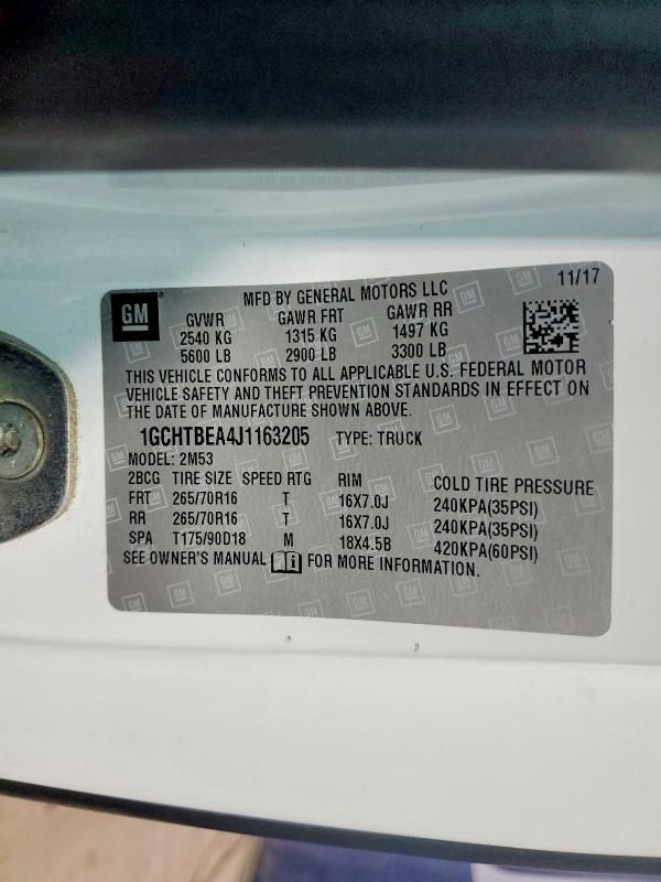 2018 Chevrolet Colorado