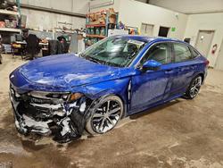 Vehiculos salvage en venta de Copart Bowmanville, ON: 2022 Honda Civic Touring