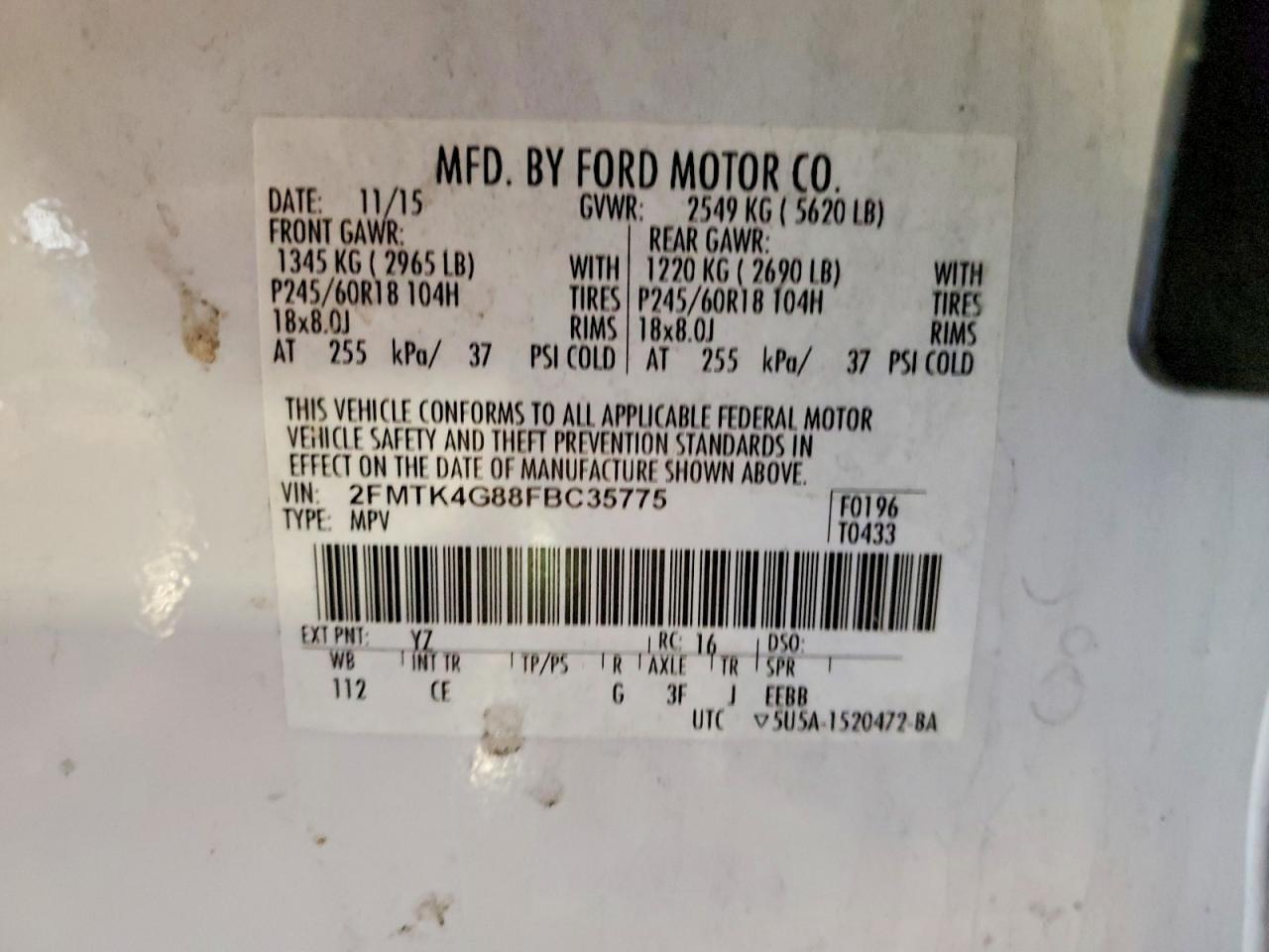 2015 Ford Edge se