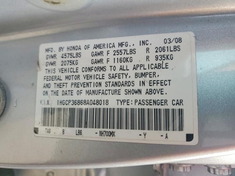 2008 Honda Accord exl