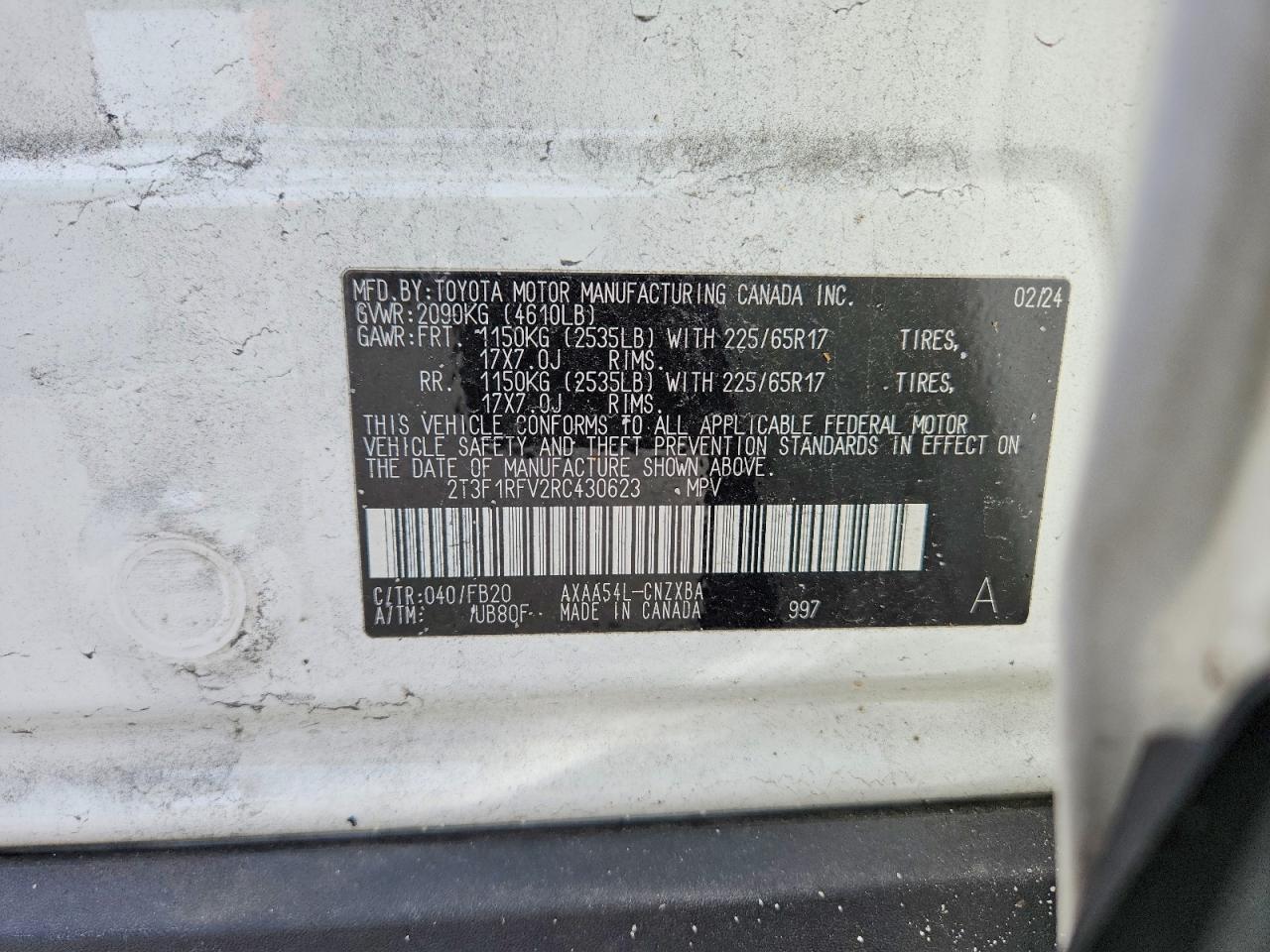 2024 Toyota Rav4 le