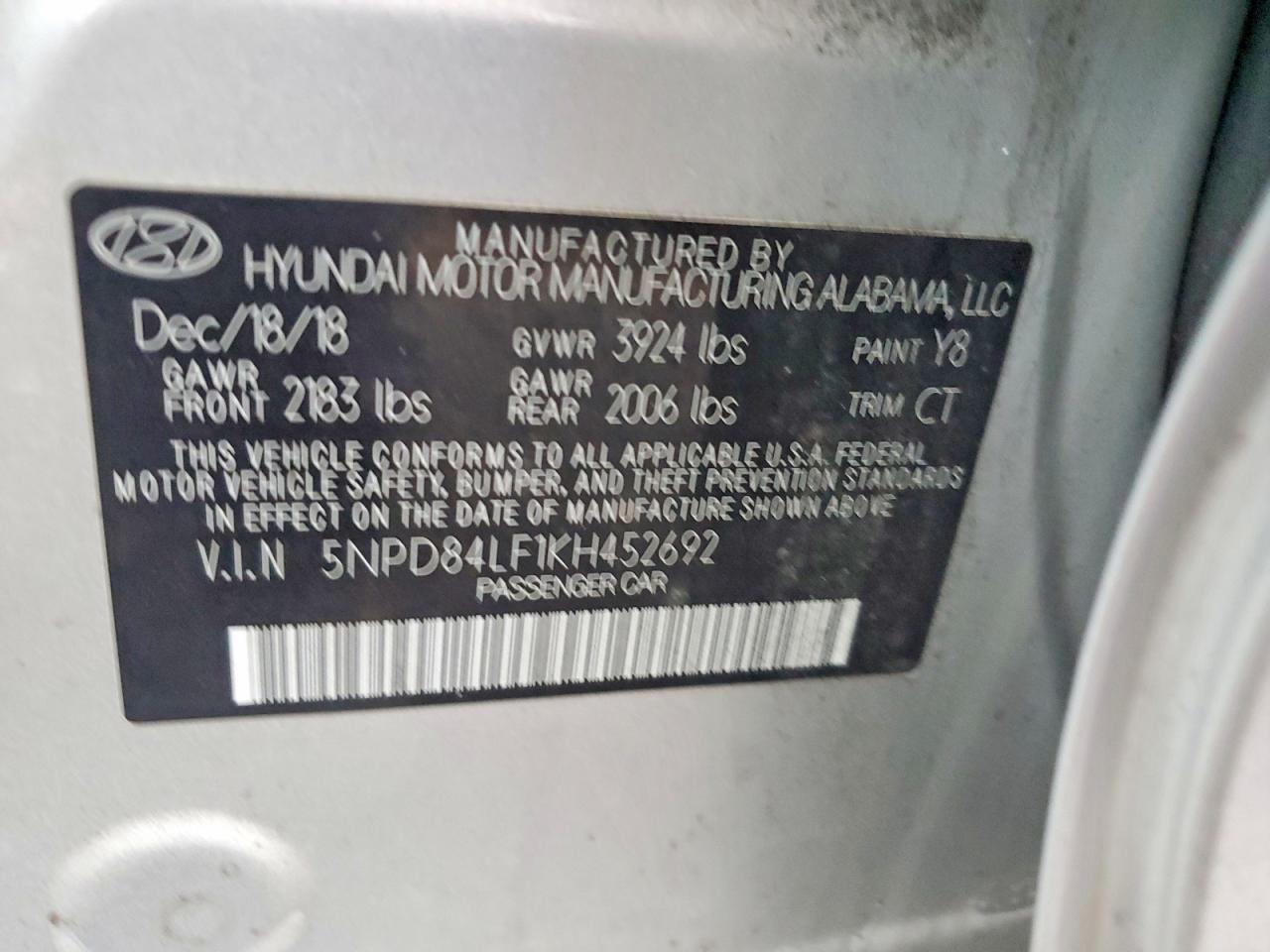 2019 Hyundai Elantra sel