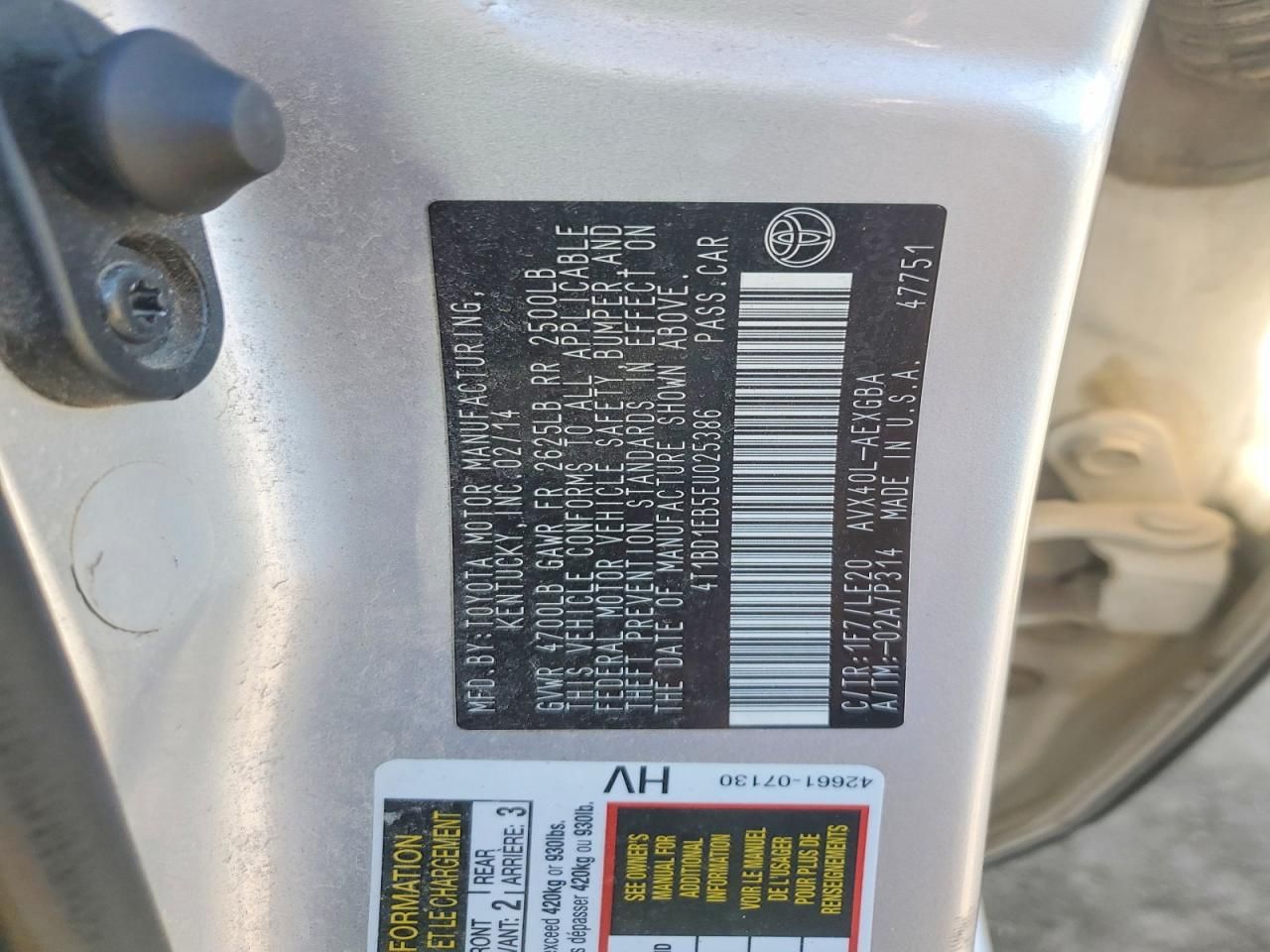 2014 Toyota Avalon Hybrid