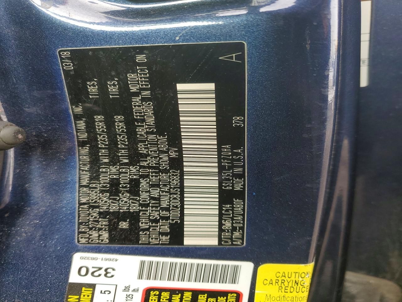 2018 Toyota Sienna xle