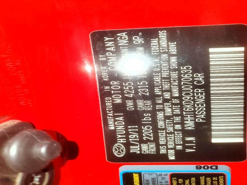 2012 Hyundai Genesis Coupe 2.0t