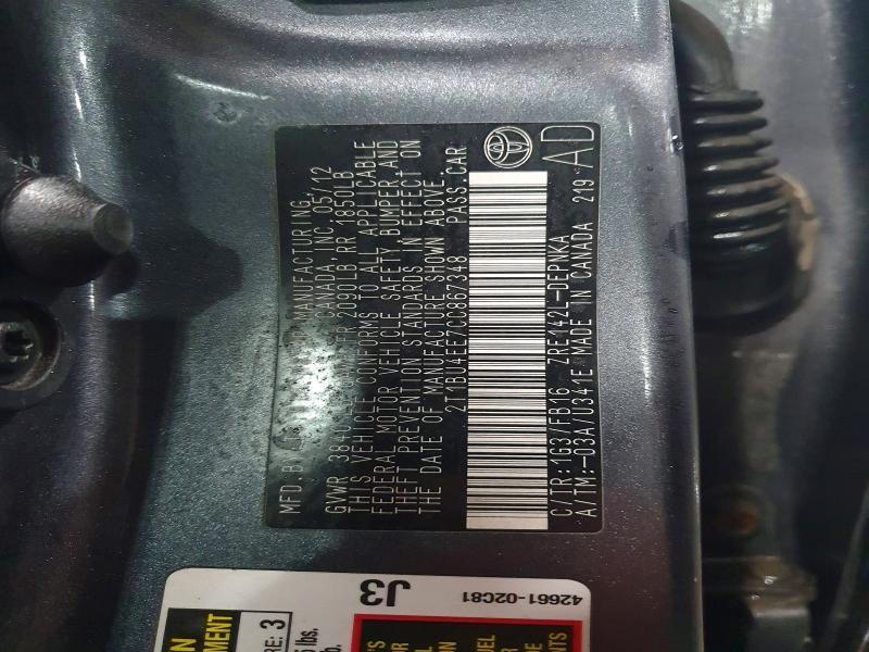 2012 Toyota Corolla Base