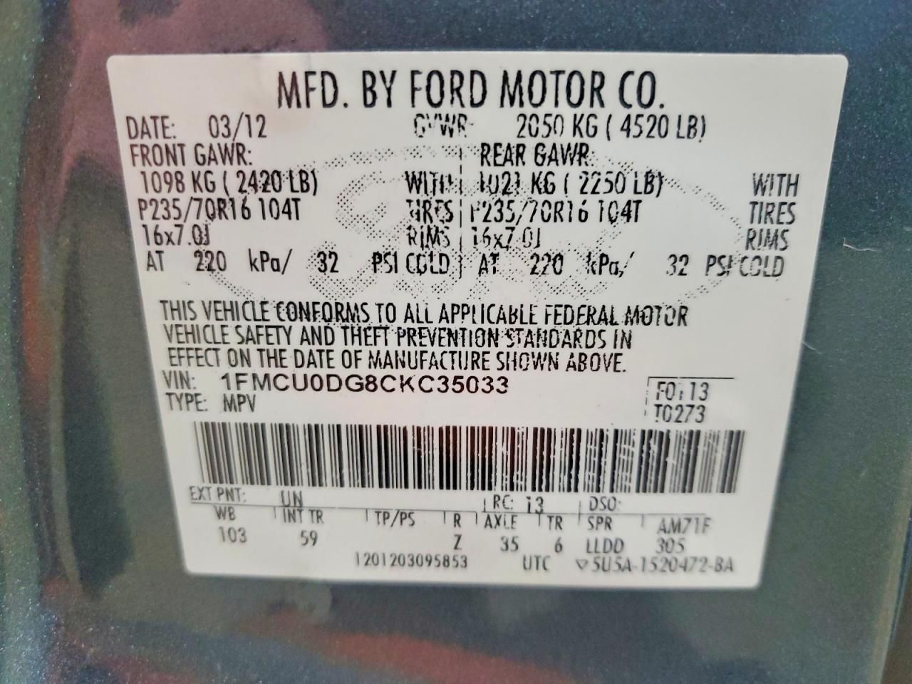 2012 Ford Escape xlt