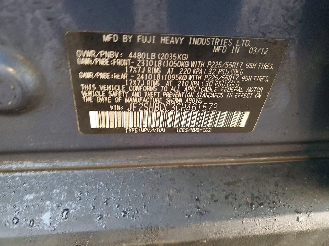 2012 Subaru Forester 2.5x Premium