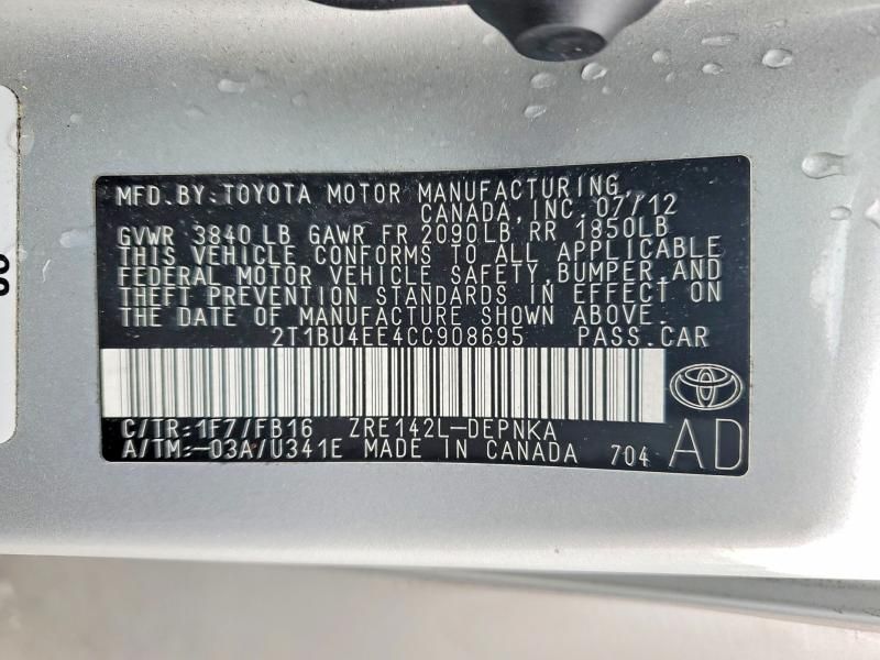 2012 Toyota Corolla Base