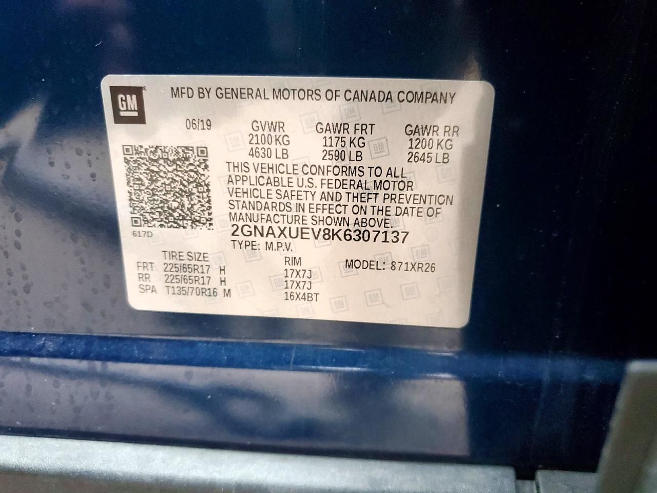 2019 Chevrolet Equinox lt