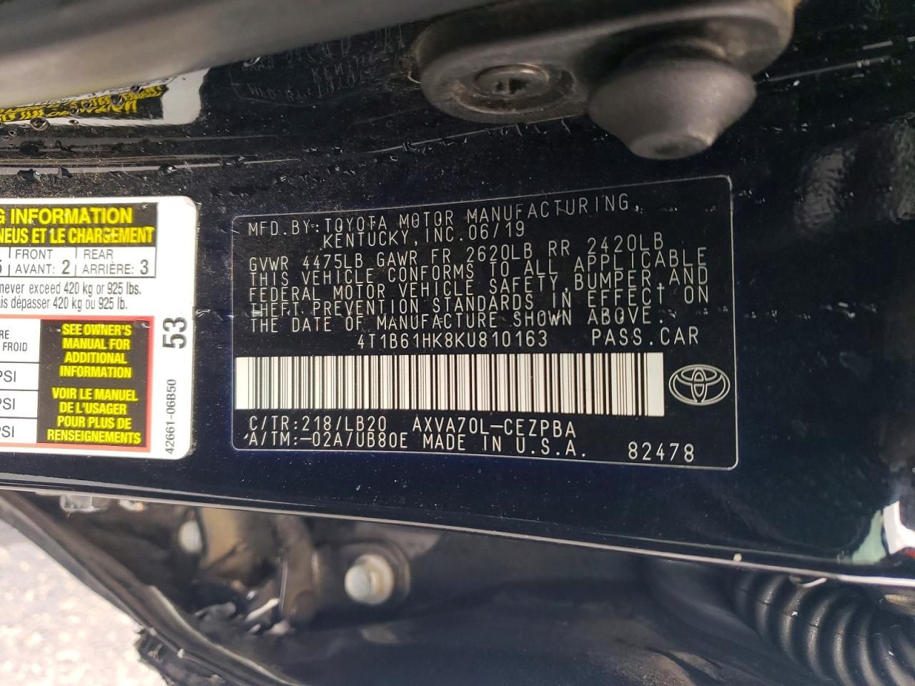 2019 Toyota Camry xse