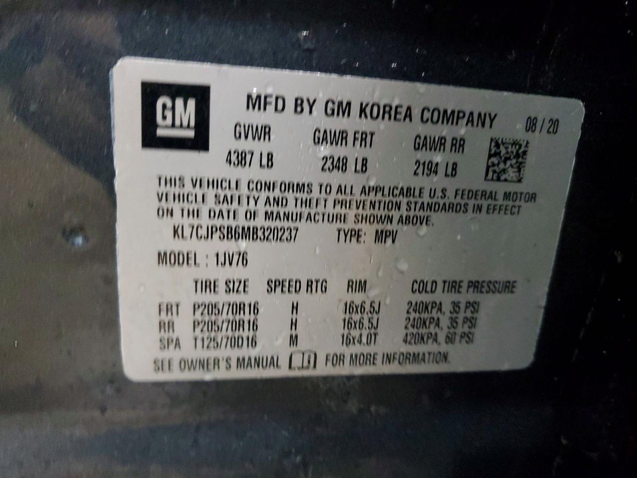 2021 Chevrolet Trax 1LT