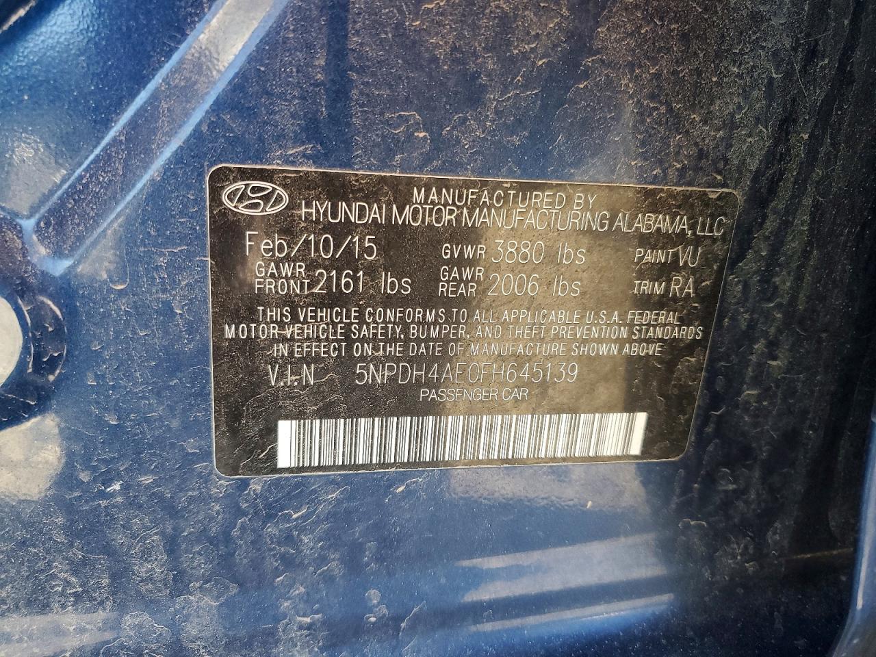 2015 Hyundai Elantra se