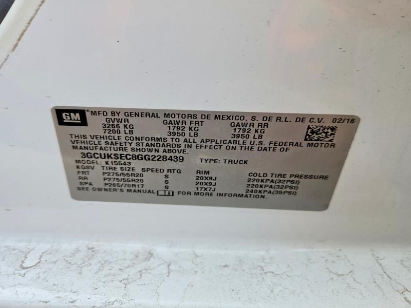 2016 Chevrolet Silverado K1500 ltz