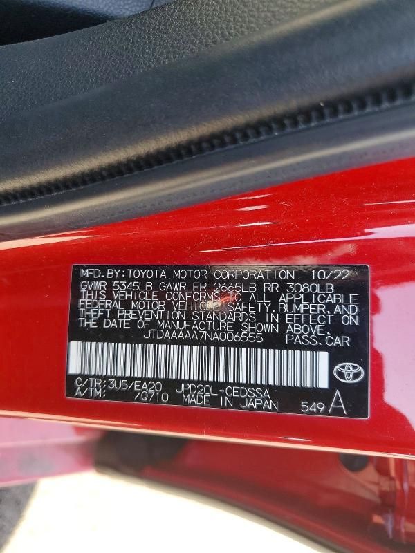 2022 Toyota Mirai le