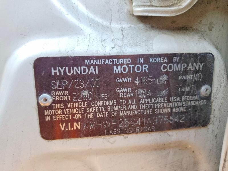 2001 Hyundai Sonata gl