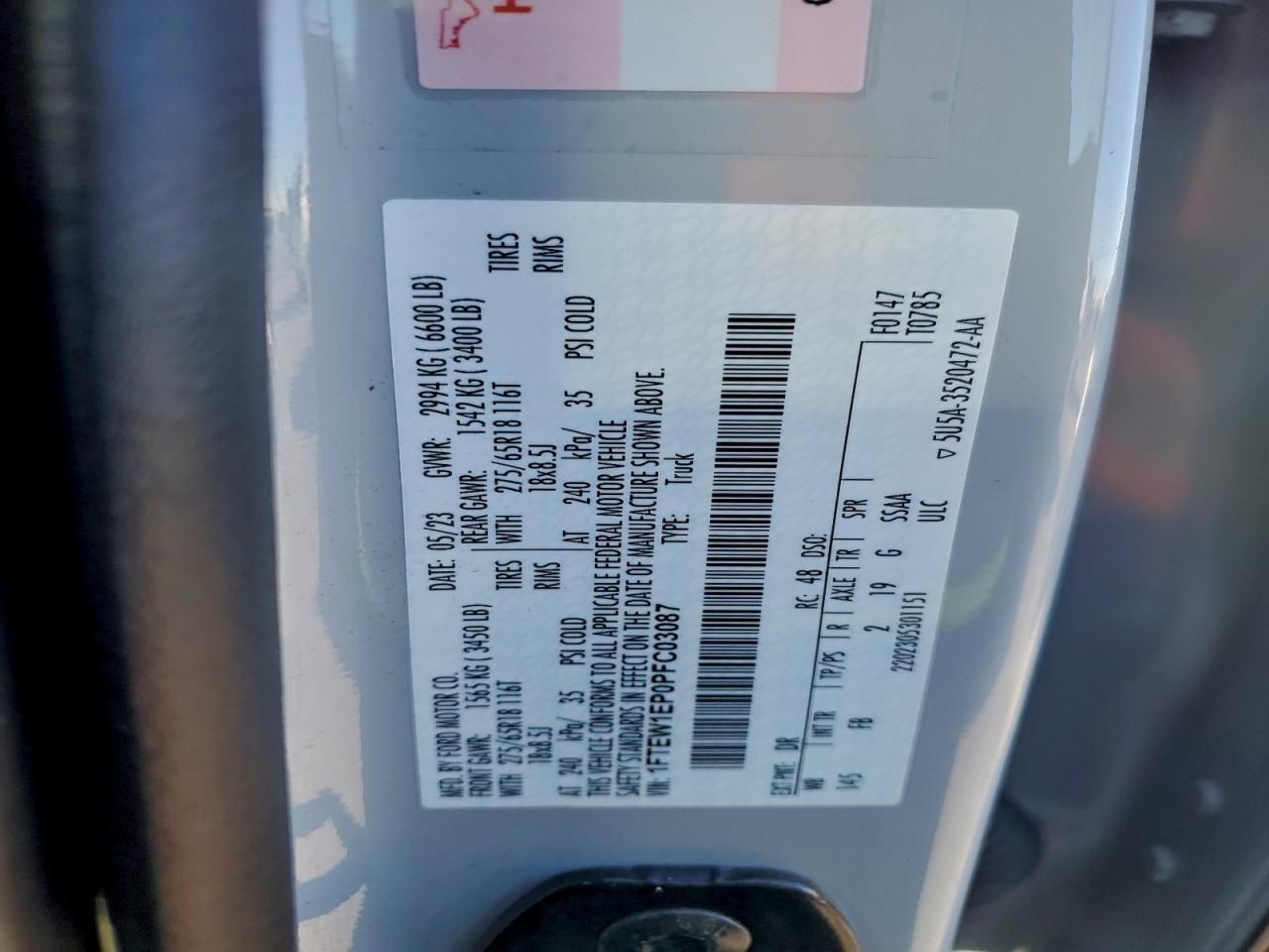 2023 Ford F150 Supercrew