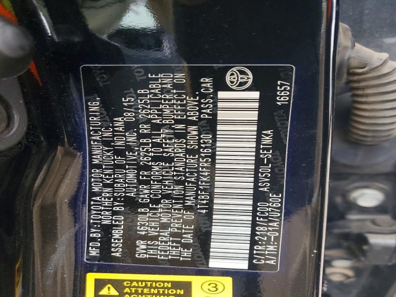 2015 Toyota Camry le